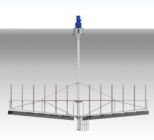 SLUDGE THICKENER WITH CENTRAL DRIVE thumb