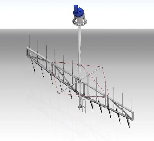 SLUDGE THICKENER WITH CENTRAL DRIVE thumb